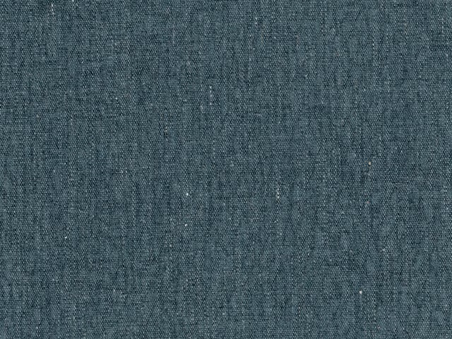 Muted blue-teal flat weave with fine slub texture and subtle tonal variation