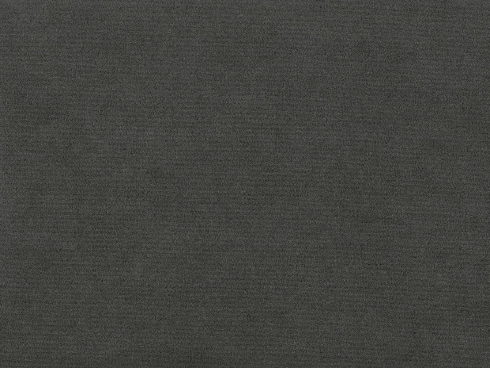 Charcoal-grey plain velvet swatch with subtle nap variation and a soft matte sheen