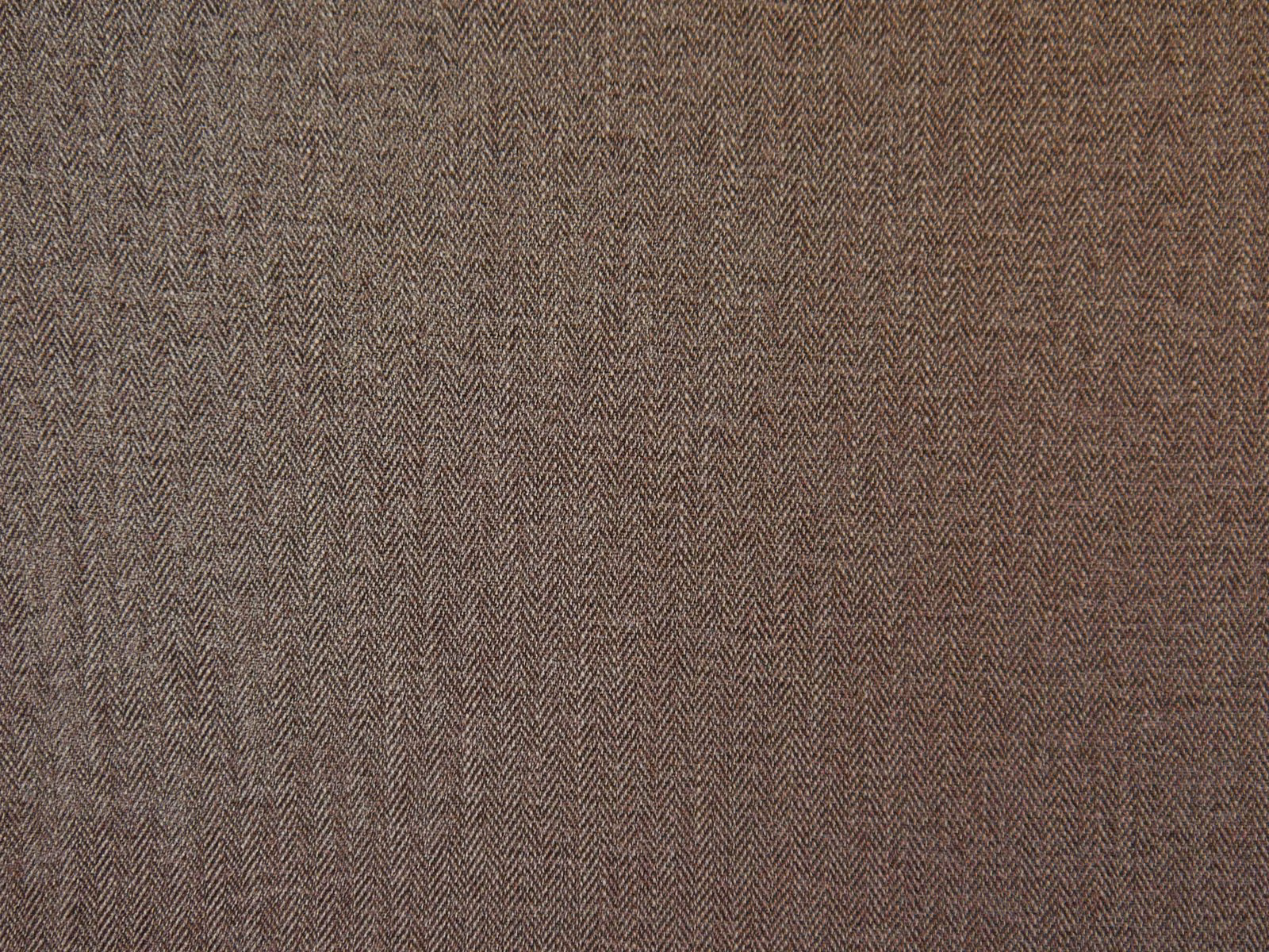 Warm taupe-brown chenille with a fine, tactile herringbone weave
