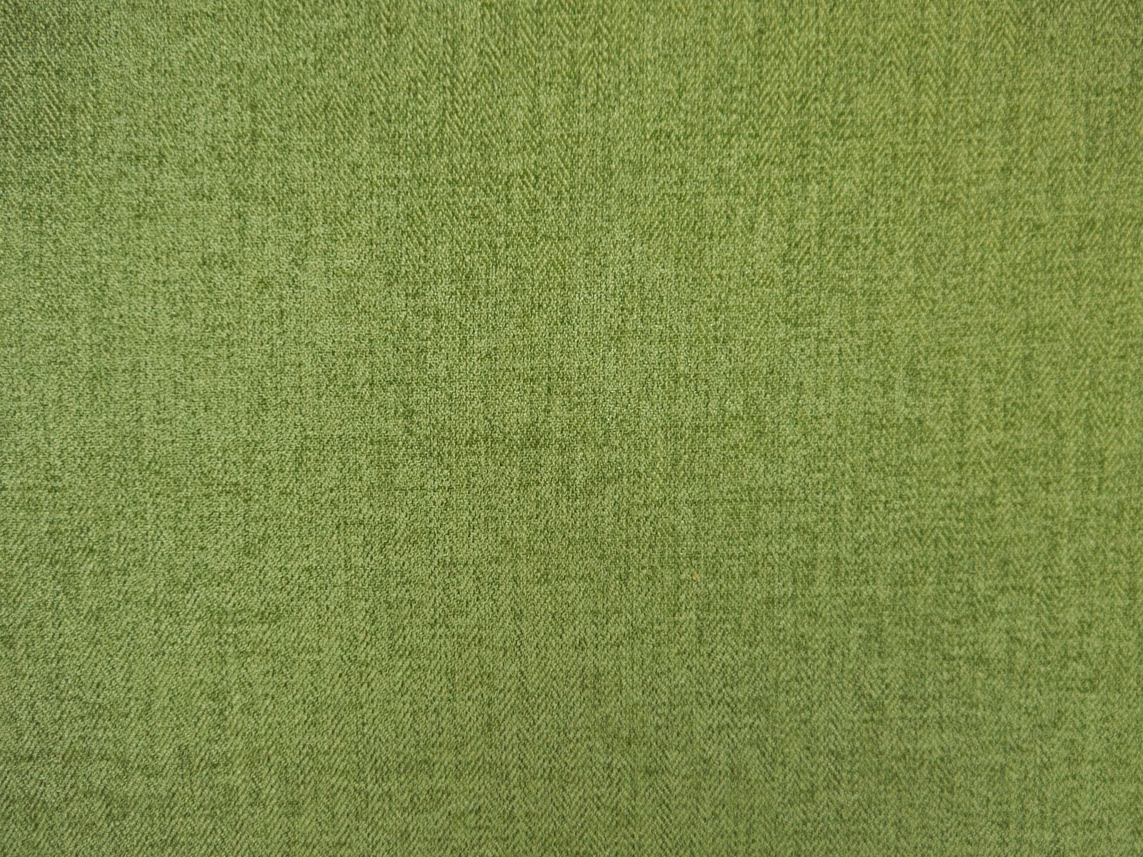 Muted olive-green chenille with fine herringbone weave and softly textured surface