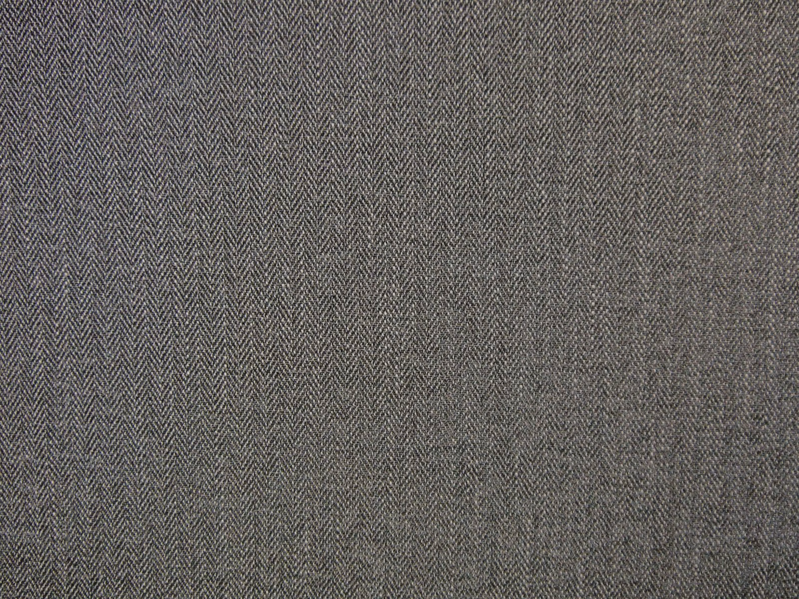 Charcoal taupe chenille with a fine, tightly woven herringbone texture