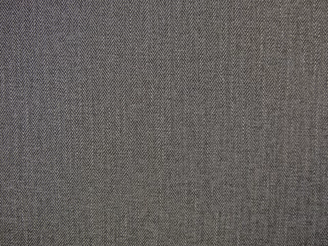 Charcoal taupe chenille with a fine, tightly woven herringbone texture