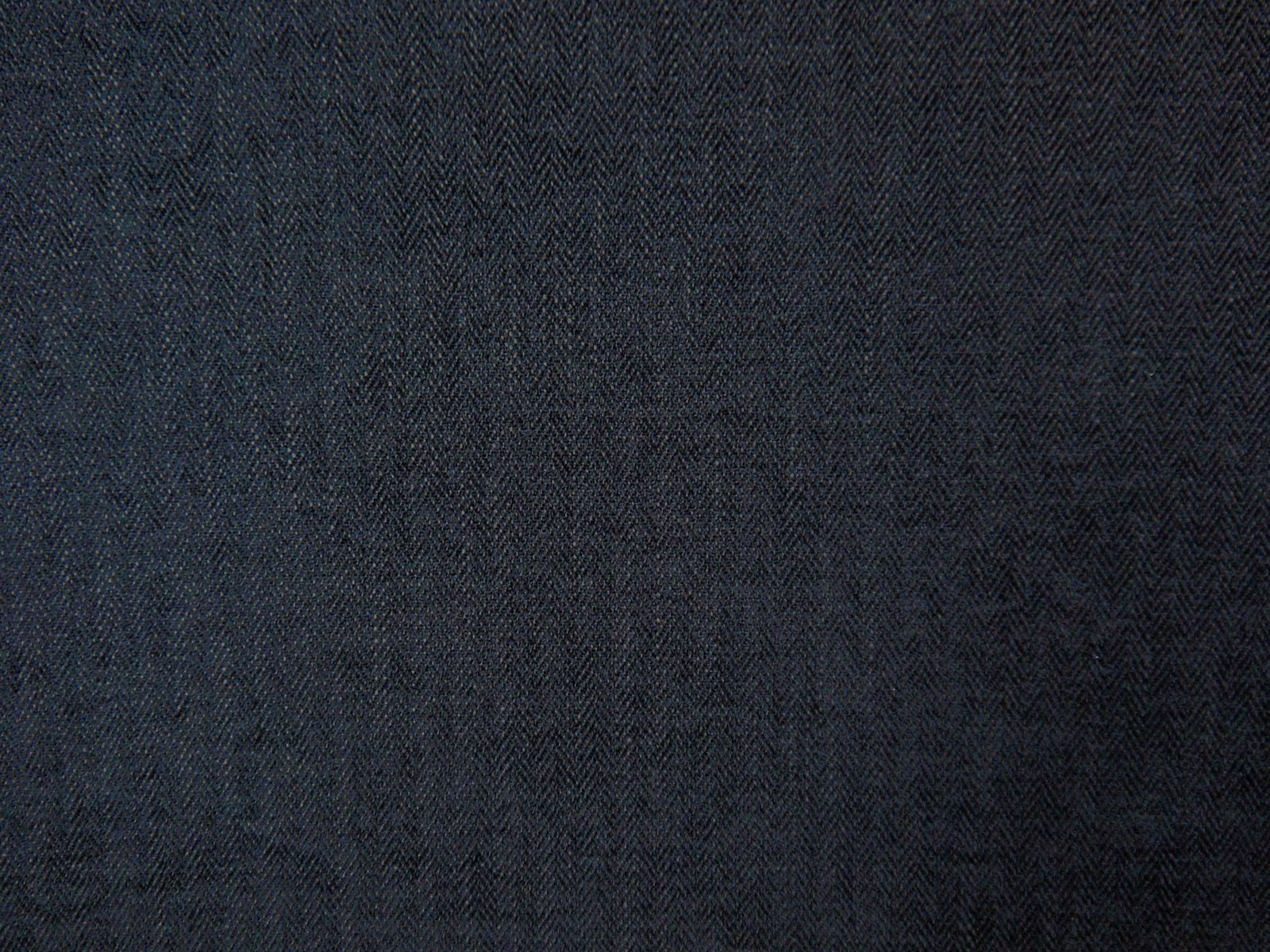 Deep charcoal chenille with a subtle cool blue-green herringbone texture