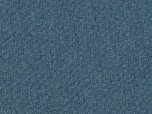 Muted slate-blue flat weave with fine vertical striations and softly mottled texture