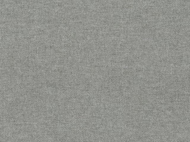 Close-up of soft heathered grey faux-wool fabric with a fine mottled weave