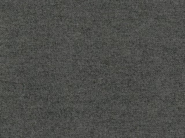 Close-up of charcoal-grey faux wool with a fine peppered woven texture