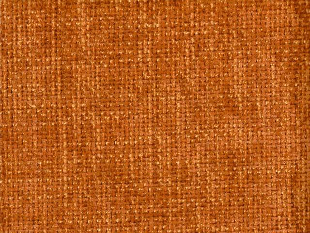 Burnt copper-orange chenille with a close, nubby crosshatched weave
