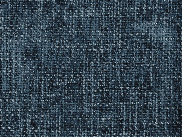 Deep blue-grey chenille with nubby charcoal woven texture and subtle tonal variation
