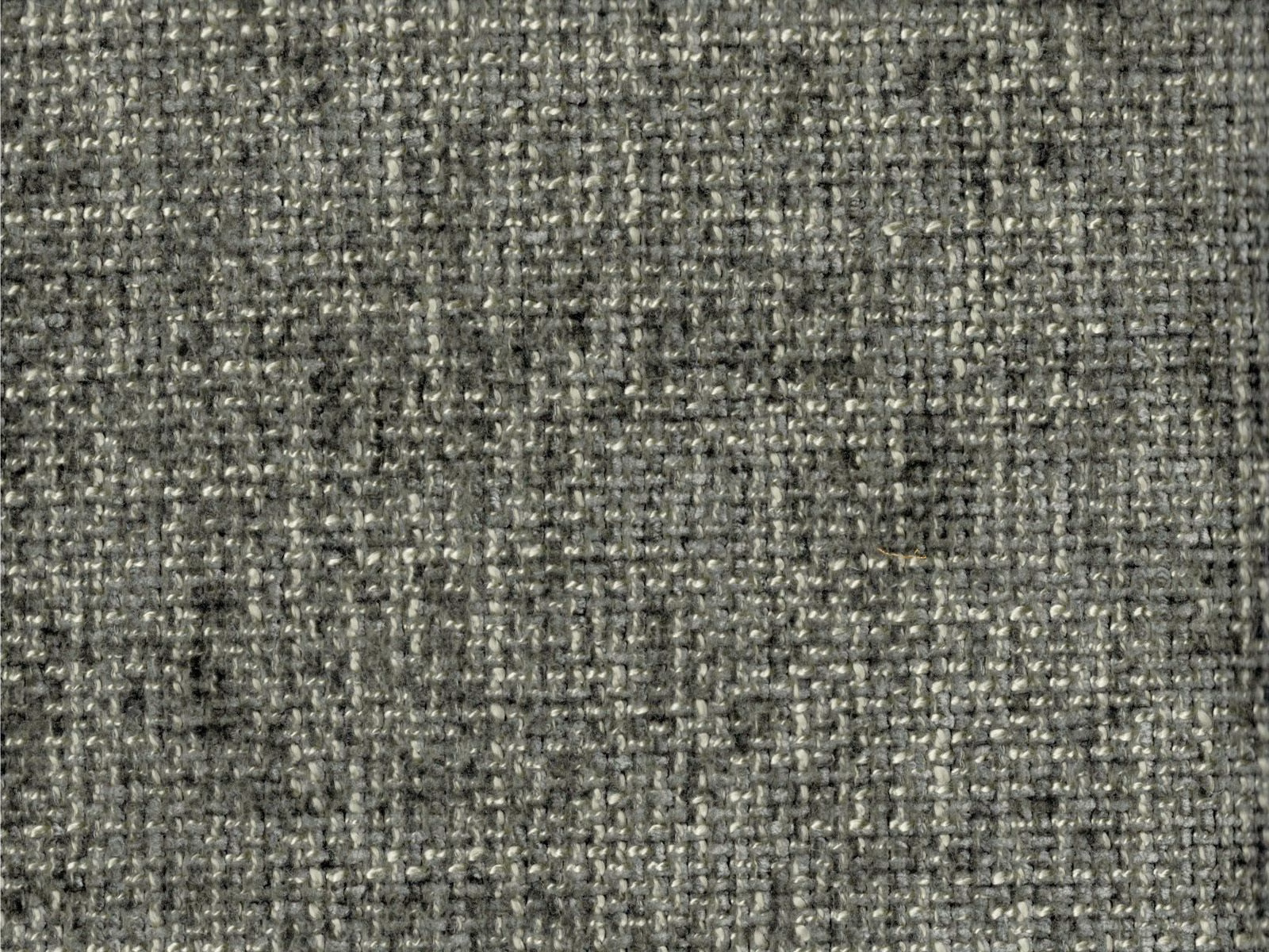 Mottled charcoal-grey chenille with dense irregular woven texture and pale flecks