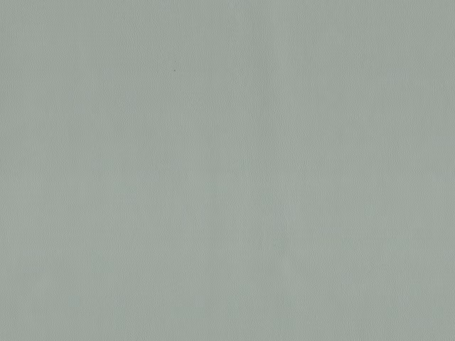 Pale sage-grey faux leather swatch with fine vertical grain and smooth finish