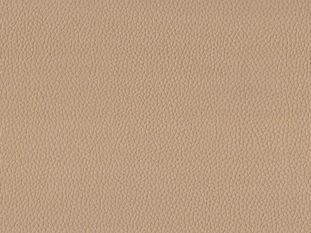 Warm taupe-beige faux leather with fine irregular pebble-grain texture