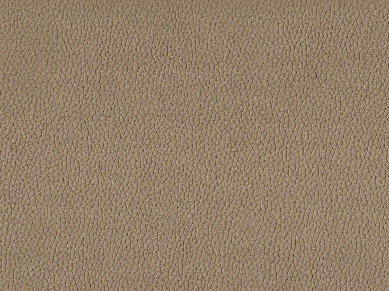 Warm taupe faux leather with fine organic pebble grain texture
