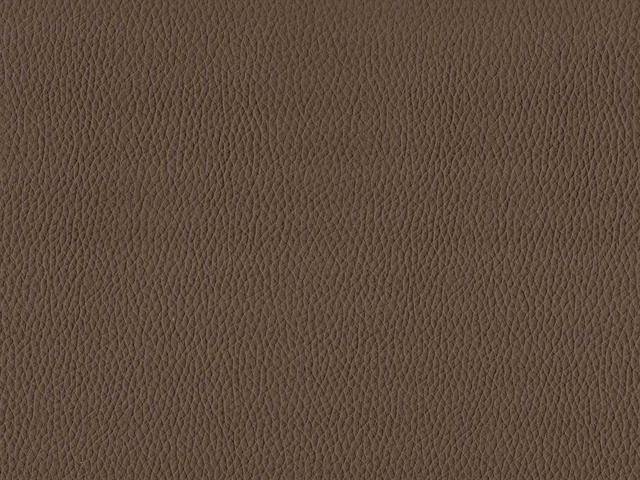 Deep mocha-brown faux leather with a fine, pebbled grain
