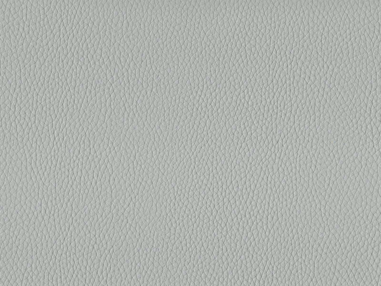 Pale blue-grey faux leather with a fine, irregular pebbled grain