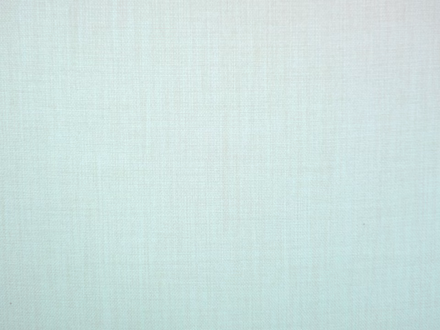Pale aqua mint flat-weave fabric with fine vertical and horizontal texture