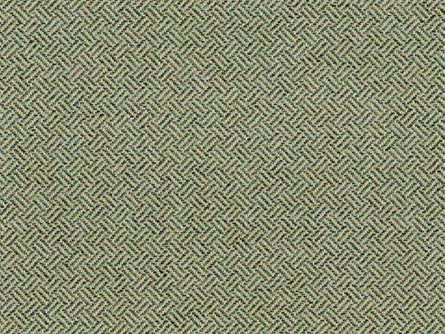 Muted olive chenille with fine cream, sage and charcoal herringbone texture