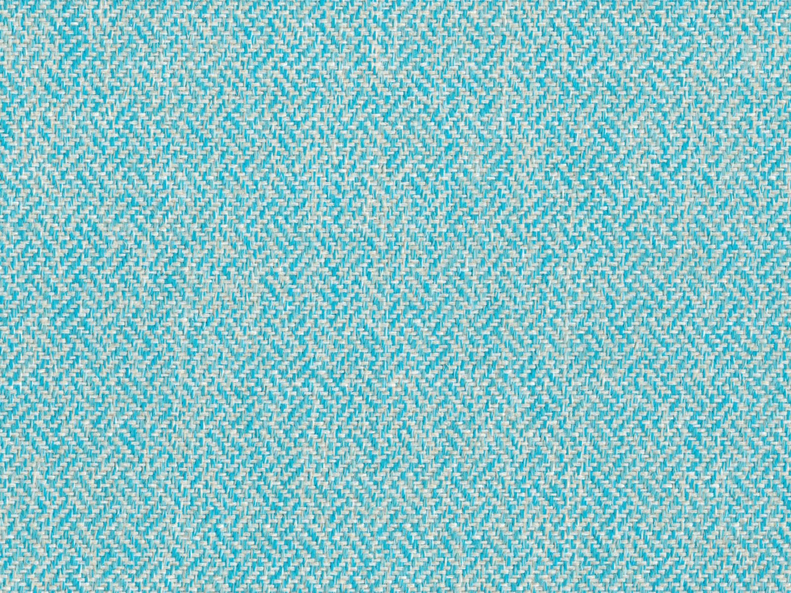 Bright aqua-teal chenille with pale flecked diagonal weave texture