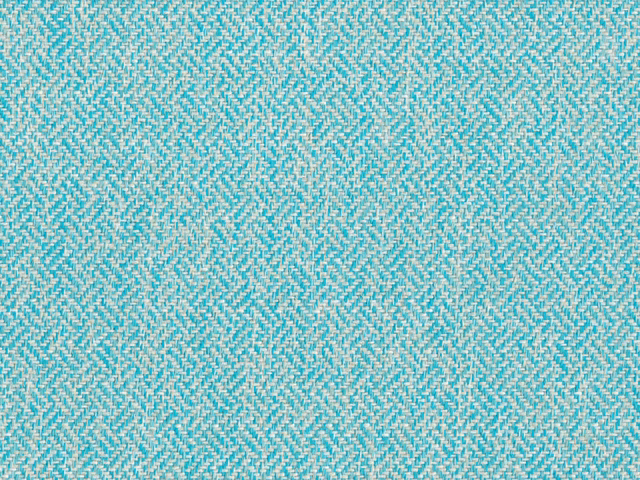 Bright aqua-teal chenille with pale flecked diagonal weave texture