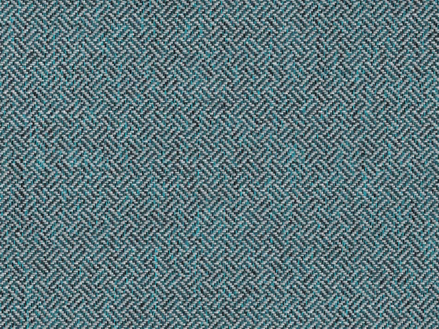 Muted teal-grey chenille with a fine herringbone weave and softly textured surface