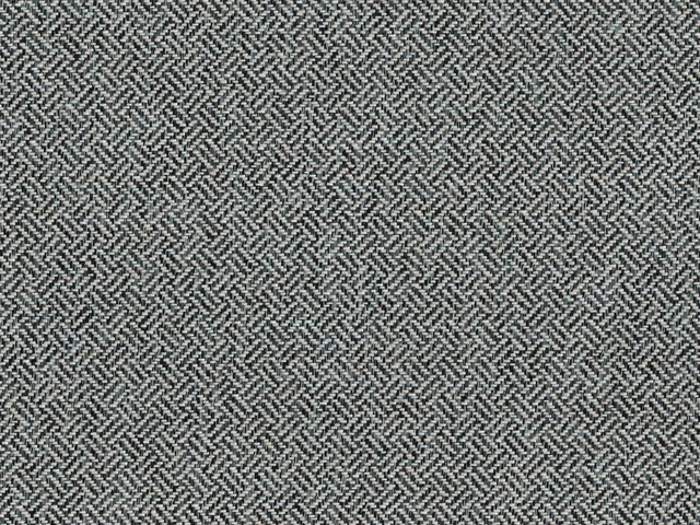 Charcoal grey chenille with fine broken herringbone weave and softly mottled texture