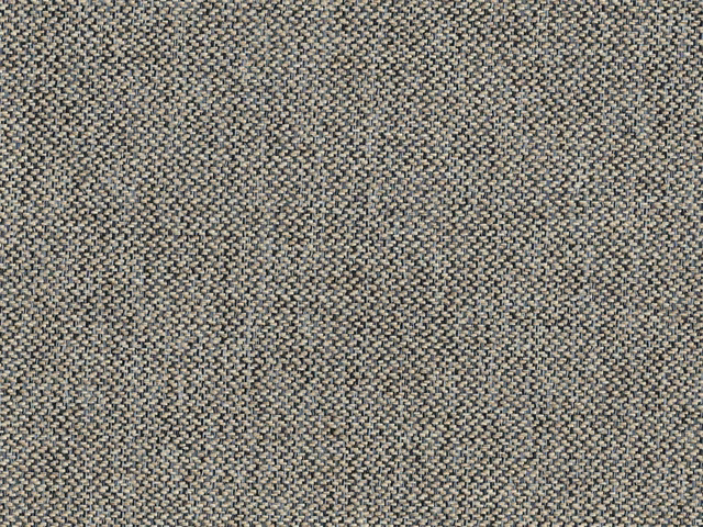 Close-up of mottled taupe-grey chenille with fine charcoal and oatmeal flecks