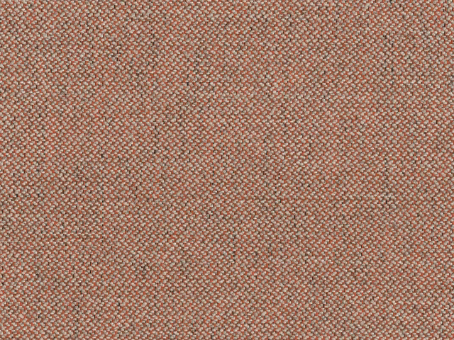 Close-up of dusty terracotta chenille with fine rose and neutral woven flecks