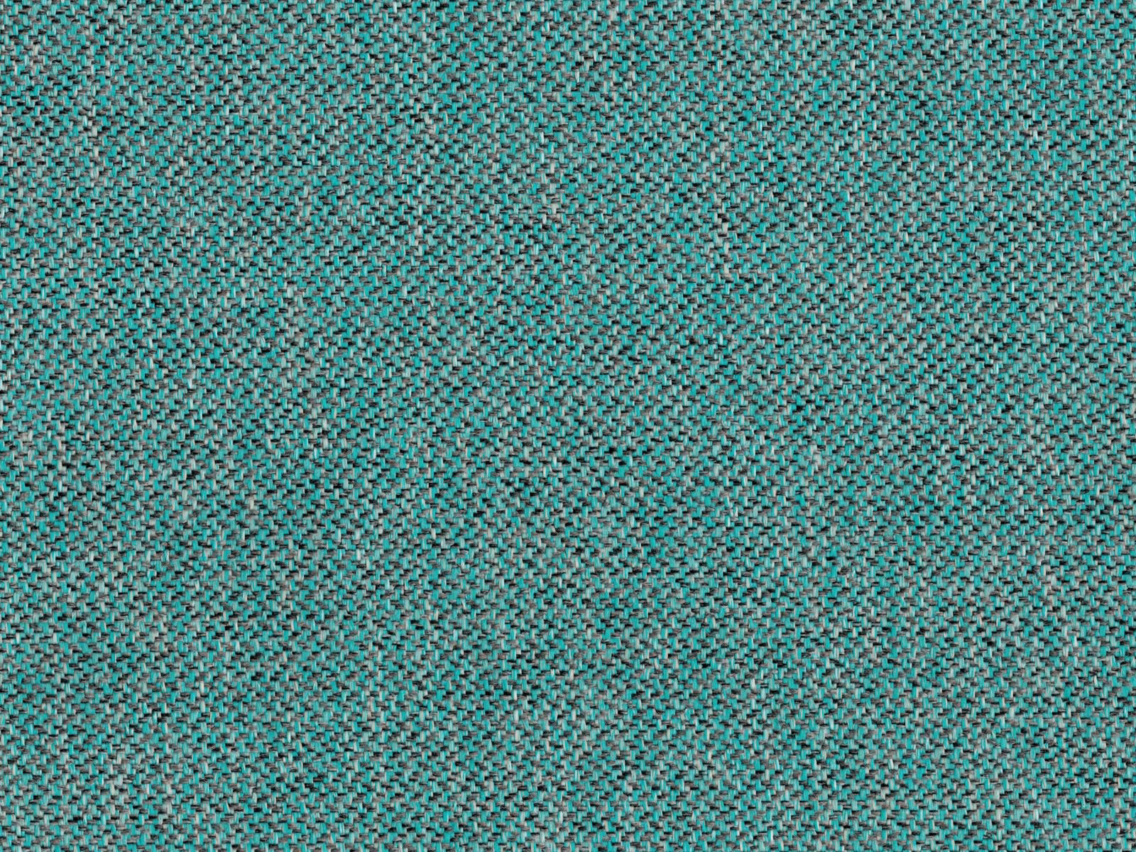Close-up of deep teal chenille with fine charcoal micro-herringbone texture