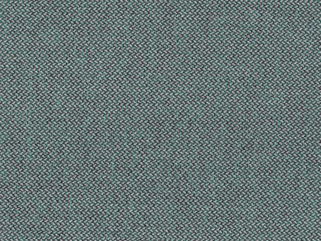 Muted teal chenille with fine grey flecks and a compact tactile weave