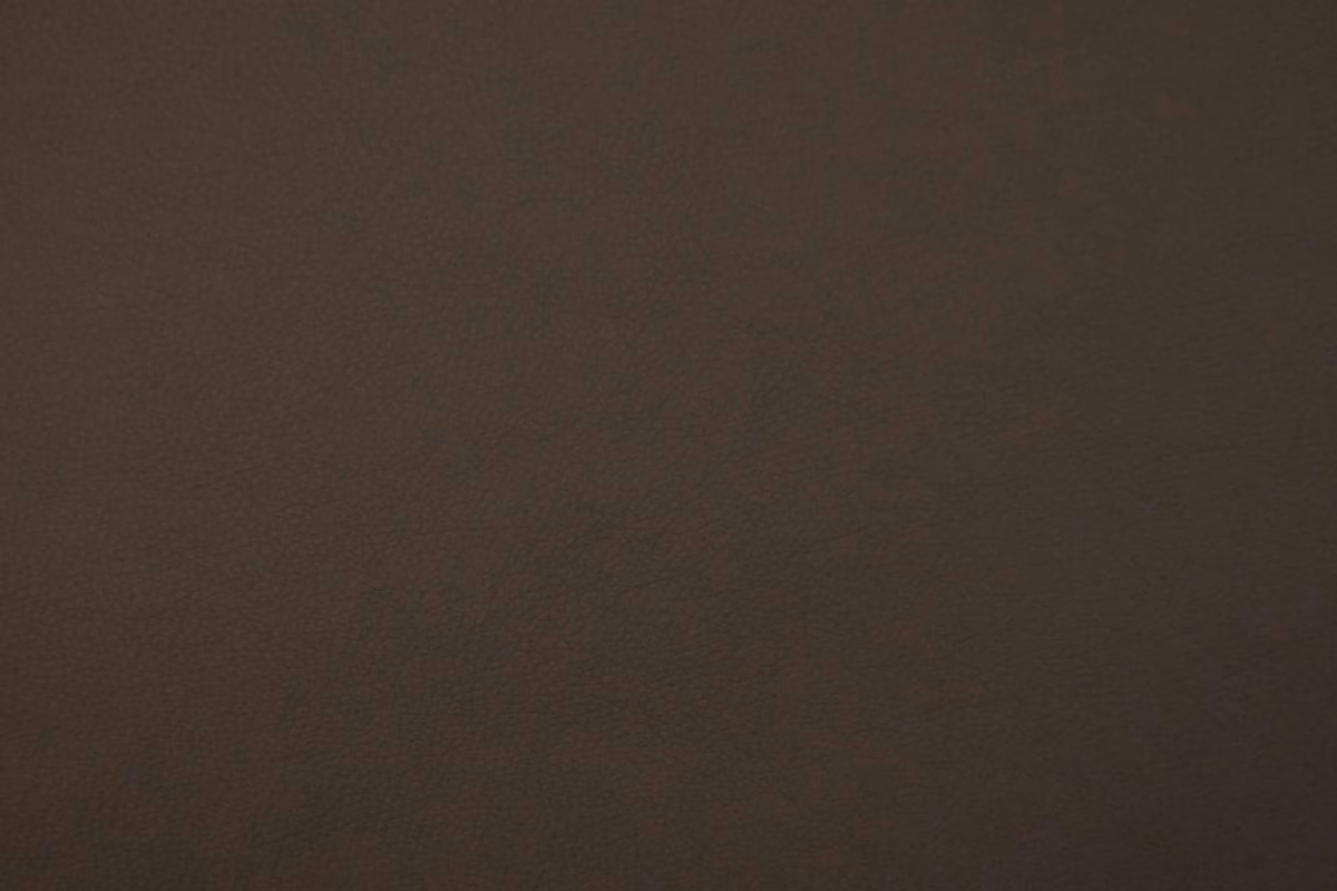 Deep brown faux leather with a subtle, low-sheen grain across the swatch.