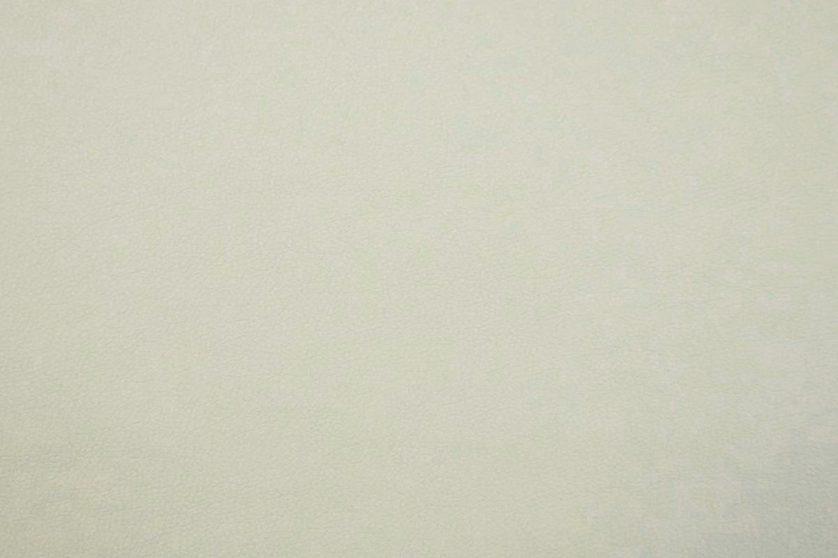 Pale sage-grey faux leather with a fine even grain and softly muted surface