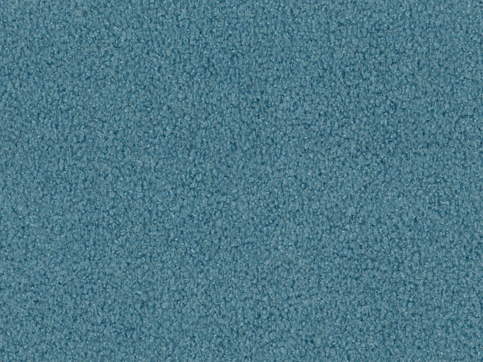 Muted blue-teal fleece weave with softly mottled, napped surface