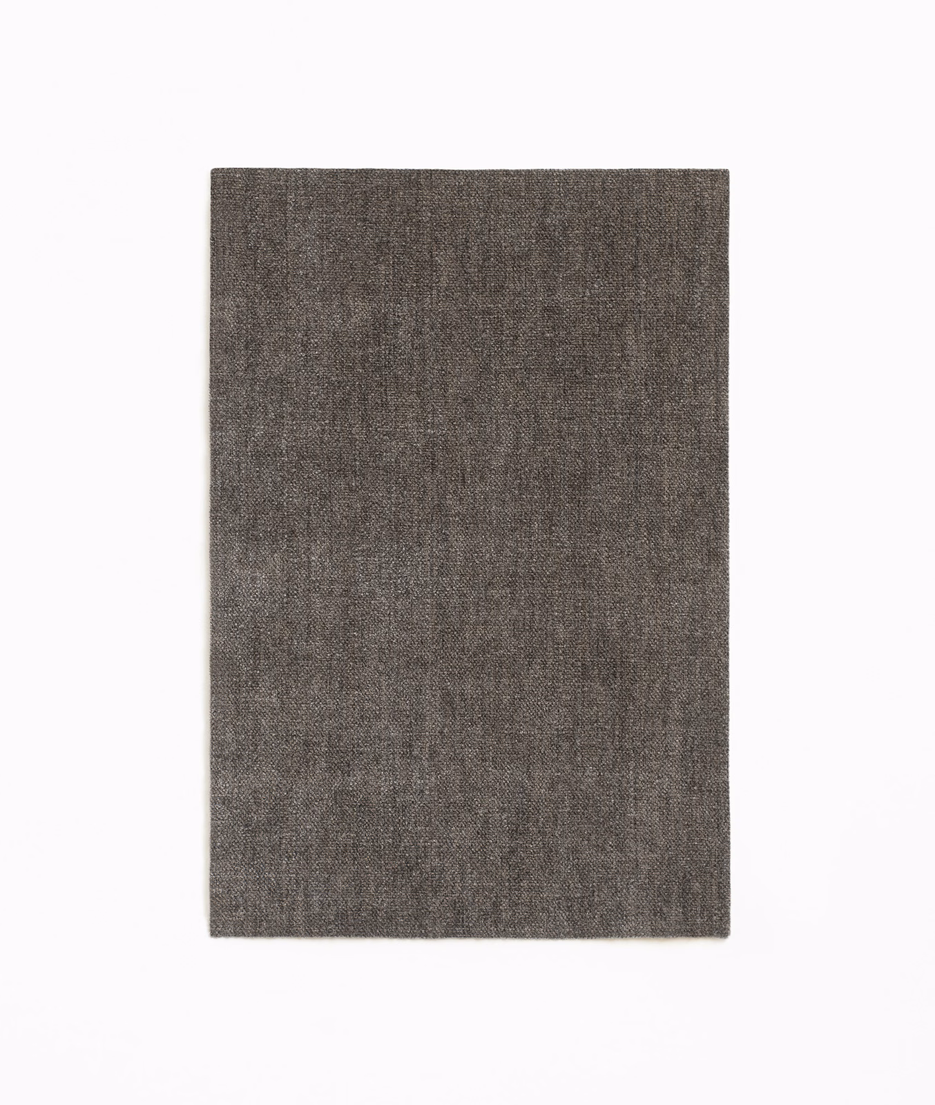 Deep antracite chenille with a softly irregular vertical woven texture