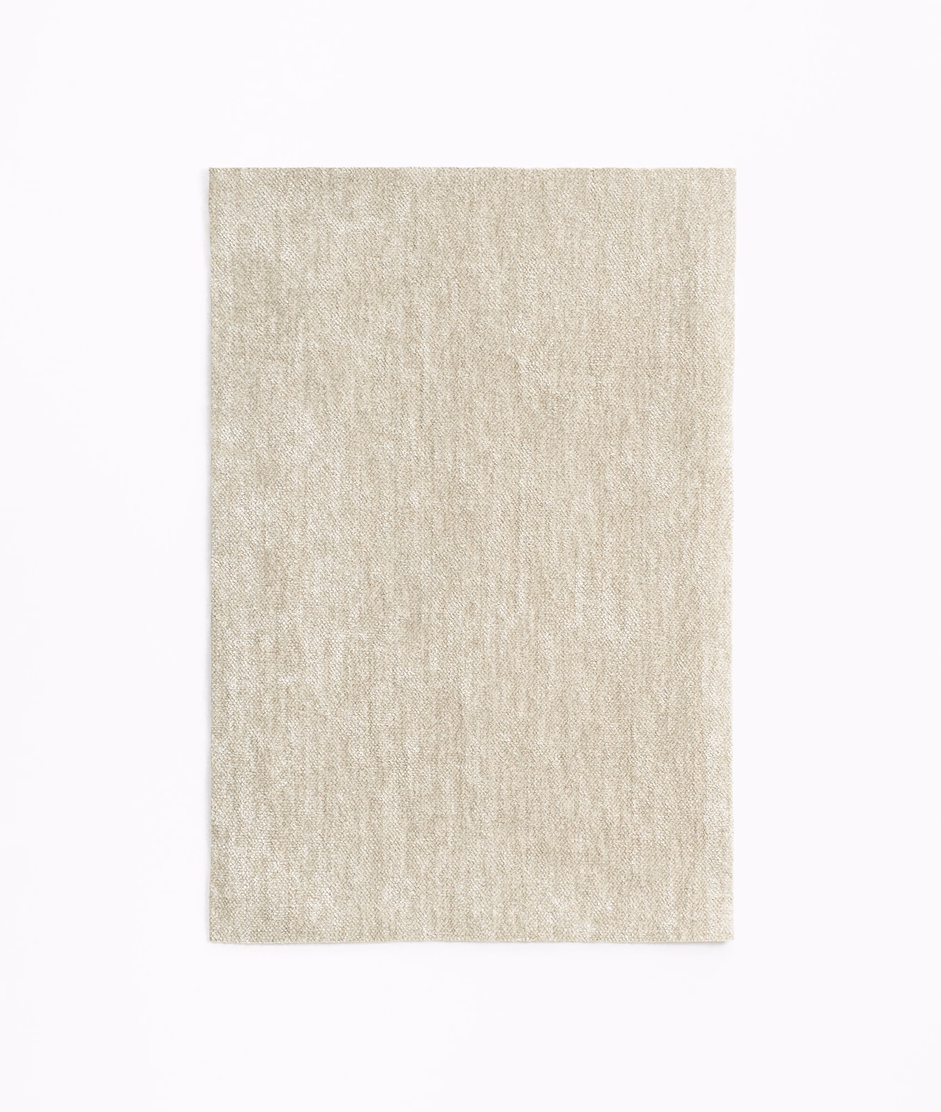 Pale greige Belsuede chenille with a softly brushed, vertically mottled weave