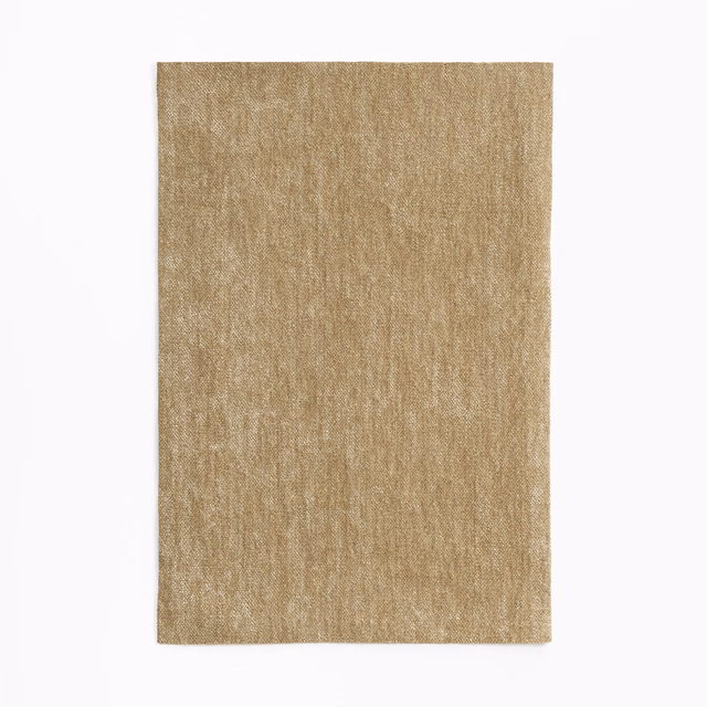 Warm taupe-brown chenille swatch with subtle vertical striated texture