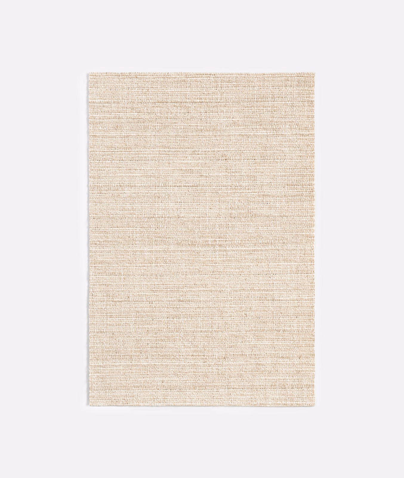 Pale natural-beige Chenillier Lino swatch with fine horizontal ribbed weave