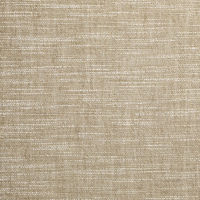 Warm oat-beige chenille with fine horizontal ridges and softly flecked texture