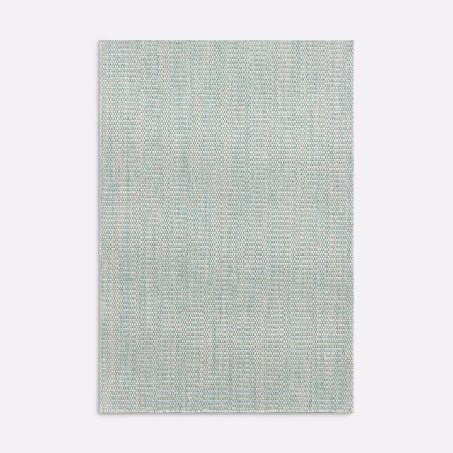 Pale aqua Acacia fabric showing a fine vertical, lightly textured weave