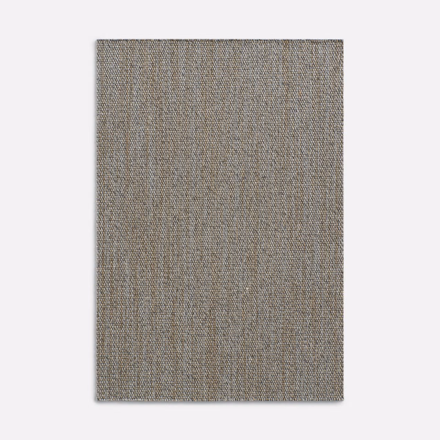 Taupe-grey Dedar curtain fabric with fine vertical woven texture and granite tonal variation