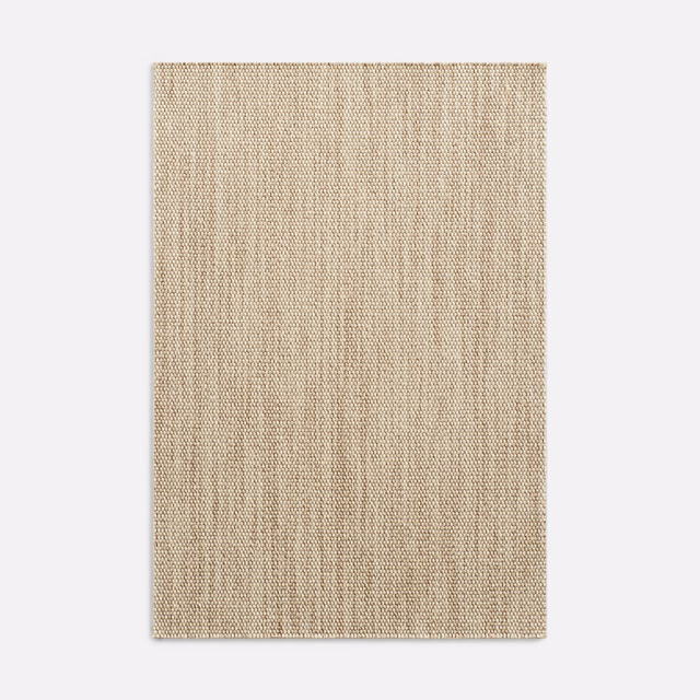 Warm beige Acacia Sisal fabric with fine vertical ribbed weave and subtle tonal flecks