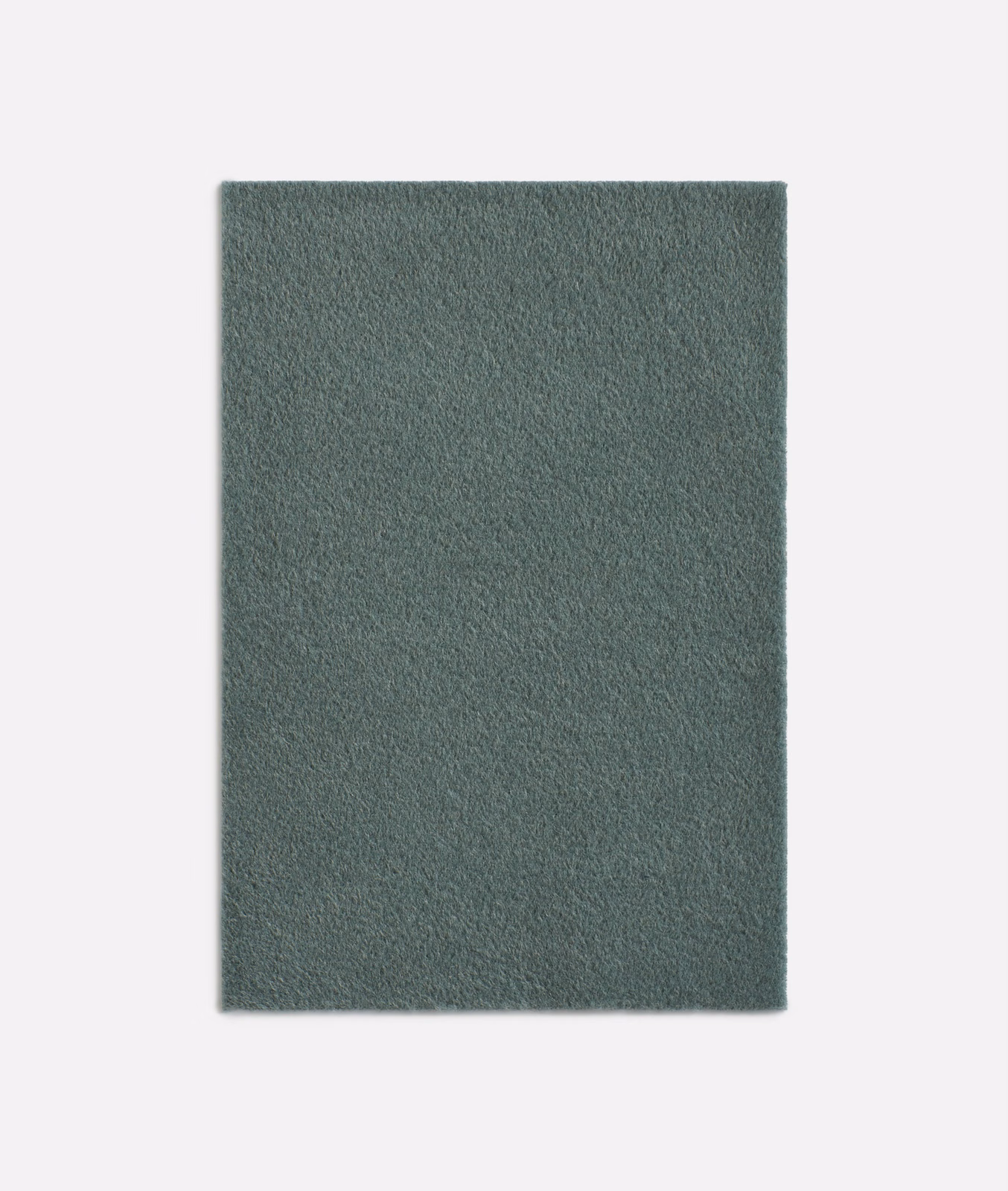 Muted celadon-green fabric swatch with a soft brushed, napped texture