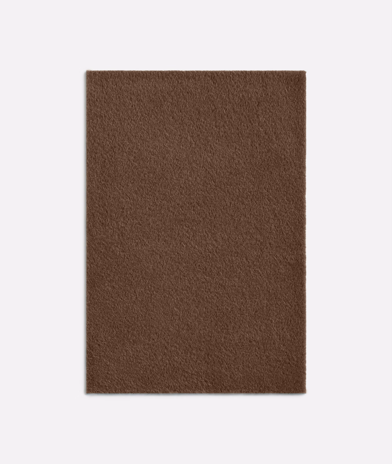 Warm tobacco-brown Dedar fabric swatch with a softly brushed, plush surface