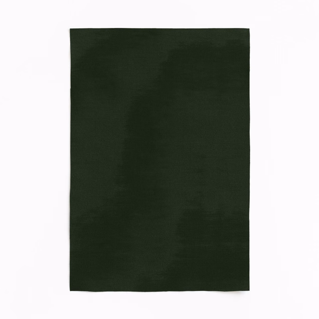 Deep forest-green textile swatch with subtle shadowed tonal variation and matte weave