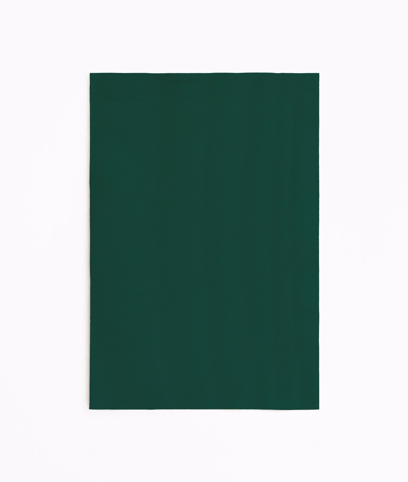 Deep malachite green curtain fabric swatch with a subtle, even surface texture