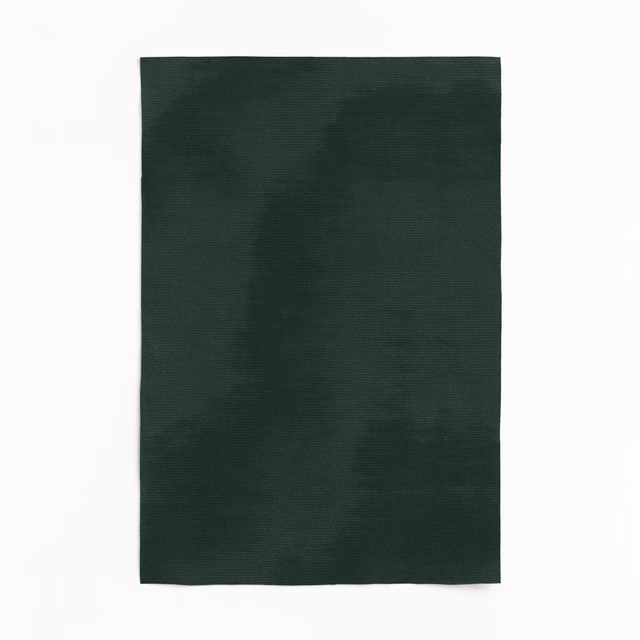 Deep petrol-green curtain fabric with faint horizontal striations and cloudy tonal bands