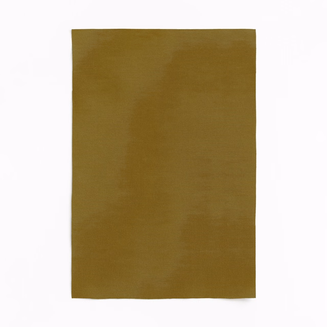 Muted old-gold olive fabric swatch with a subtle horizontal weave