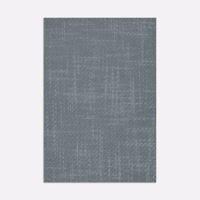 Cool blue-grey Arbus Cielo textile with fine crosshatched woven texture