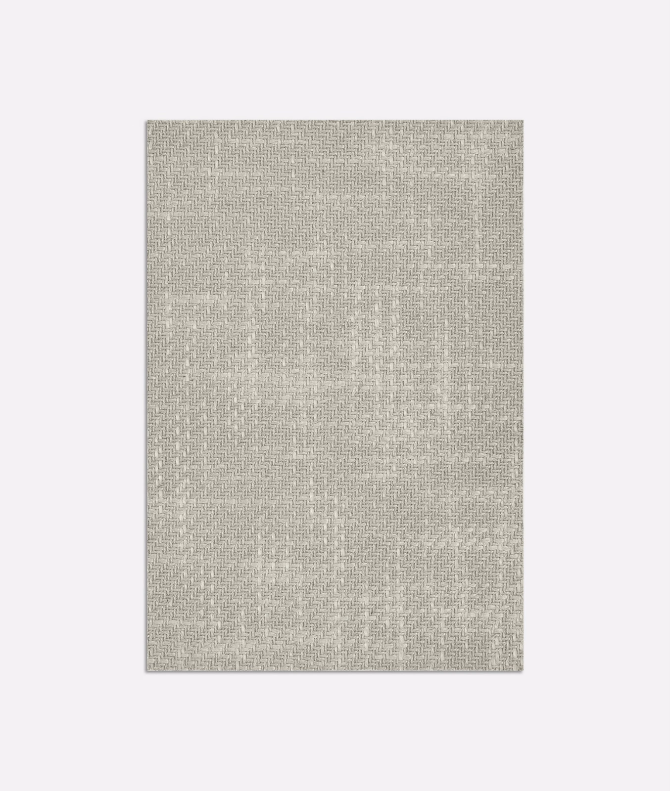 Pale greige-grey Arbus Lago swatch with a fine crosshatched woven texture