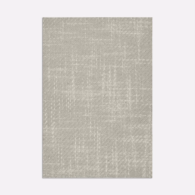 Pale greige-grey Arbus Lago swatch with a fine crosshatched woven texture
