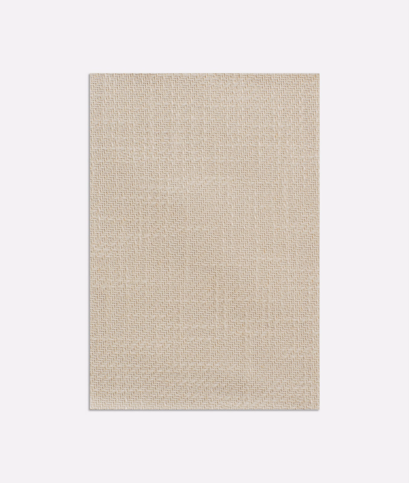 Warm natural-beige plain weave with fine crosshatch texture and subtle tonal variation