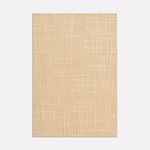 Pale straw-beige curtain fabric with a fine, softly irregular woven texture